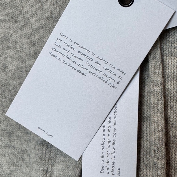 NWT Onia Cashmere Hooded Pullover Heather Gray Size Medium - Picture 5 of 8